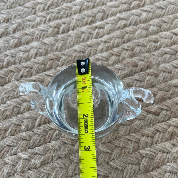 Pair of Clear Glass Vintage Swan Candle Holders - Perfect for Valentine's Day - Picture 15 of 15